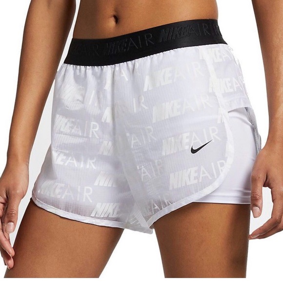 Nike Pants - Nike Air Women's 2in1 Running Shorts 3” AQ5634-100 White Size S